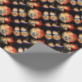 Hölzerne gemalte Klötze, Holland Geschenkpapier (Ecke)