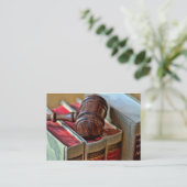 Hölzerne Hammer-Visitenkarten Visitenkarte (Stehend Vorderseite)