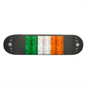 Hölzerne irische Flagge Skateboard