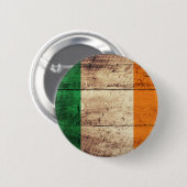 Hölzerne Irland-Flagge Button (Vorne & Hinten)