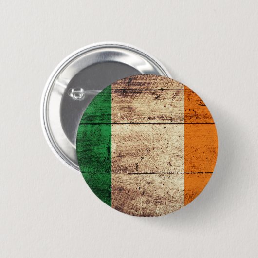 Hölzerne Irland-Flagge Button (Vorne & Hinten)
