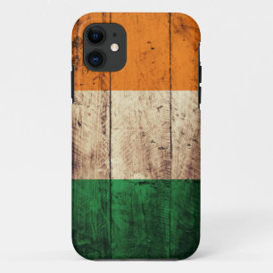 Hölzerne Irland-Flagge iPhone 11 Hülle