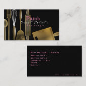 Hölzerne Kochutensilien Kochkunst/Bake-Visitenkart Visitenkarte (Vorne/Hinten)