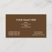 hölzerne Korn-Visitenkarte Visitenkarte (Rückseite)