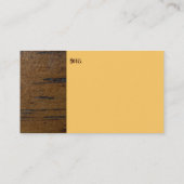 Hölzerne Korn-Visitenkarte Visitenkarte (Rückseite)