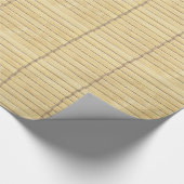 Hölzerne Latte macht goldenes Gelb blind Geschenkpapier (Ecke)