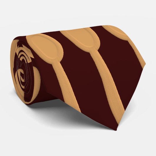 Hölzerne Löffel-Krawatte Krawatte (Gerollt)