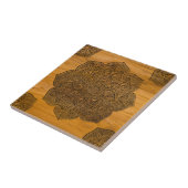Hölzerne Mandala Fliese (Seite)