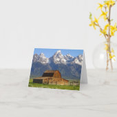 Hölzerne mormonische Reihen-Scheune Karte (Gelbe Blume)