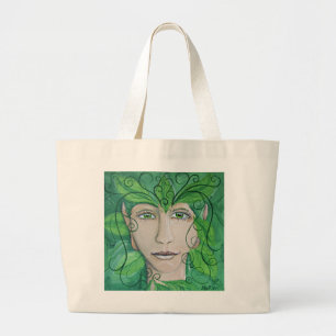 Hölzerne Nymphen-Taschen-Tasche Jumbo Stoffbeutel