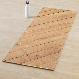 Hölzerne Planke Yogamatte