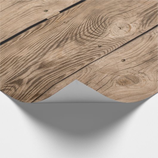 Hölzerne Planken III Geschenkpapier (Ecke)