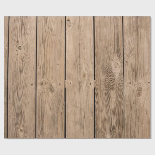 Hölzerne Planken III Geschenkpapier (Flach)
