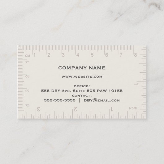 Hölzerne Plattform Visitenkarte (Rückseite)