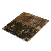 Hölzerne Rialto Brücke, vom Wunder des Reli Fliese (Seite)