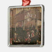 Hölzerne Rialto Brücke, vom Wunder des Reli Ornament Aus Metall (Links)