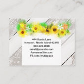 *~* hölzerne rustikale Vintage Visitenkarte (Rückseite)