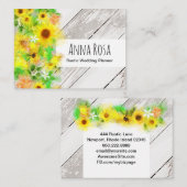 *~* hölzerne rustikale Vintage Visitenkarte (Vorne/Hinten)