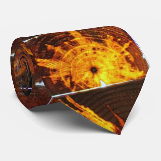 Hölzerne Scheibe-Krawatte Krawatte (Gerollt)