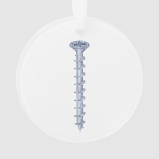 Hölzerne Schraube Ornament (Rückseite)