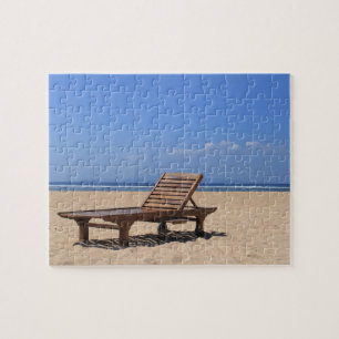 Hölzerne Sonnenliege Puzzle