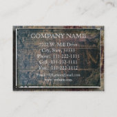 Hölzerne strukturierte angehobene berufliche visitenkarte (Rückseite)