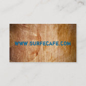 Hölzerne strukturierte Visitenkarte (Rückseite)