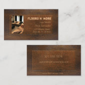 Hölzerne TextilVisitenkarte Visitenkarte (Vorne/Hinten)