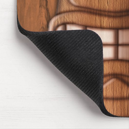 Hölzerne Tiki Maske Mousepad (Ecke)