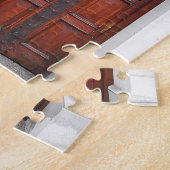 Hölzerne Tür-Collage Puzzle (Seite)