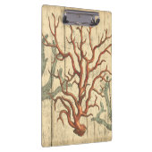 Hölzerne und kleine Koralle Klemmbrett (Rechts)