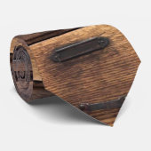 Hölzerne Vintage Kabinetthals-Krawatte Krawatte (Gerollt)