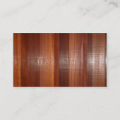 Hölzerne Visitenkarte (Rückseite)