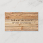 Hölzerne Visitenkarte (Vorderseite)