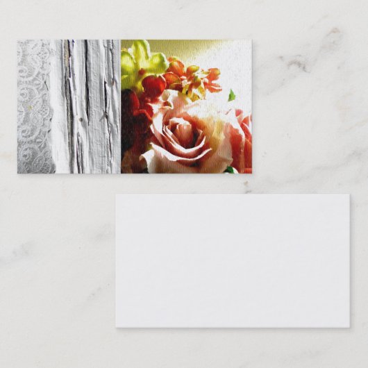 Hölzerne Visitenkarte (Vorne/Hinten)