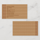 Hölzerne Visitenkarte (Vorne/Hinten)