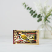 Hölzerne Visitenkarten Visitenkarte (Stehend Vorderseite)