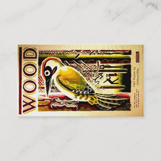 Hölzerne Visitenkarten Visitenkarte (Vorderseite)