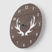 Hölzerne Wanduhr des Vintagen rustikalen (Winkel)