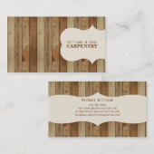 Hölzerne Zimmerei Visitenkarte (Vorne/Hinten)