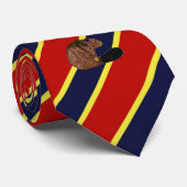 Hölzerner Abzeichen-Biber Striped KleiderKrawatte Krawatte (Gerollt)