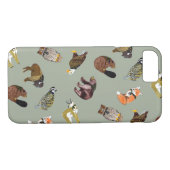 Hölzerner Abzeichen-Lebewesen-Wurf-Fall Case-Mate iPhone Hülle (Rückseite (Horizontal))