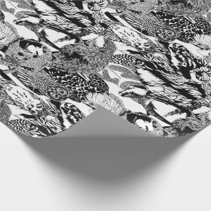 Hölzerner Abzeichen-LebewesenMontage Geschenkpapier