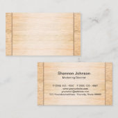 Hölzerner Bambushintergrund Visitenkarte (Vorne/Hinten)