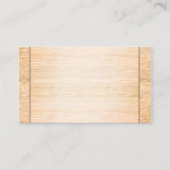 Hölzerner Bambushintergrund Visitenkarte (Vorderseite)