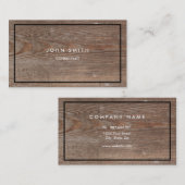 Hölzerner Blick-doppelseitige Visitenkarte (Vorne/Hinten)