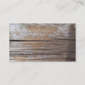 Hölzerner Block-hölzernes Korn-Geschäfts-nennende Telefonnummerkarte (Rückseite)