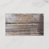 Hölzerner Block-hölzernes Korn-Geschäfts-nennende Telefonnummerkarte (Vorderseite)