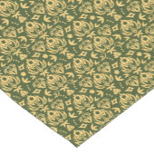 Hölzerner Blumendamastmusterhintergrund Kurzer Tischläufer (Ecke)