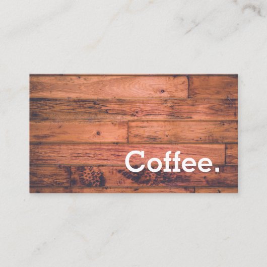 Hölzerner Boden-einfache Treuekarte (Vorderseite)